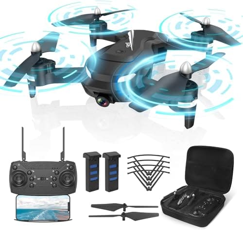 FERIETELF T26 Drone with Camera for Adults - RC Drones for Kids with 1080P HD Live Video, FPV Drone with 24mins Flight/Altitude Hold/Headless...