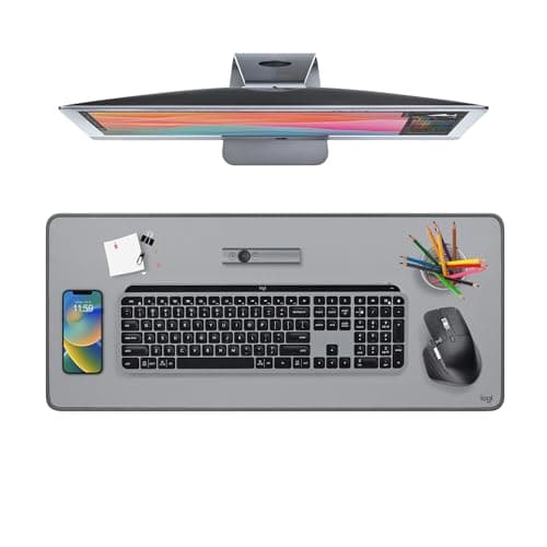 Logitech Desk Mat - Studio Series, Multifunctional Large Desk Pad, Extended Mouse Mat, Office Desk Protector with Anti-Slip Base, Spill-Resistant...