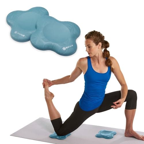 Gaiam Yoga Knee Pads (Set of 2) - Yoga Props and Accessories for Women/Men Cushions Knees and Elbows for Fitness, Travel, Meditation, Kneeling,...