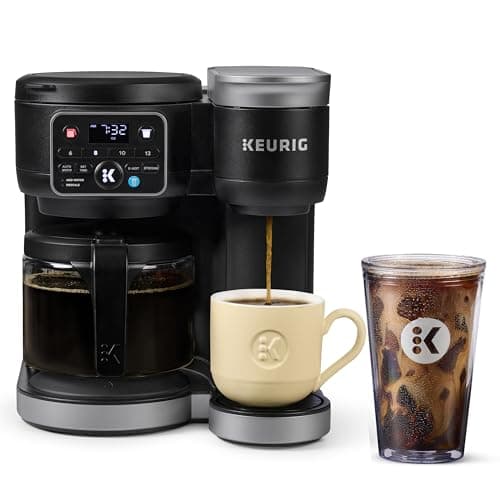 Keurig K-Duo Cafetière à dosettes et carafe K-Cup à service unique, noir