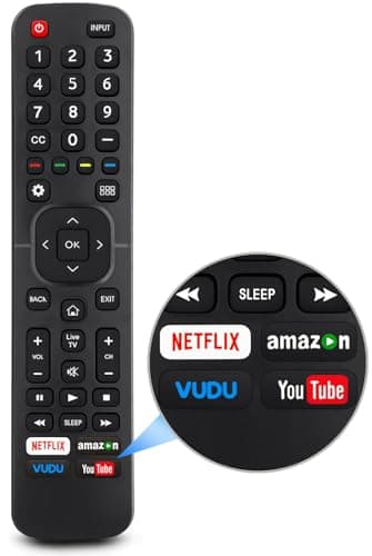 Nouvelle télécommande de remplacement pour tous les téléviseurs intelligents Hisense 4K LED HD UHD (EN2A27), adaptée pour Hisense Android Smart TV EN2A27 EN2A127H EN2A27HT EN2AN27H...