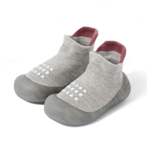 Chaussures de marche pour bébé, pantoufles respirantes antidérapantes avec semelle en caoutchouc souple, baskets pour bébés garçons et filles
