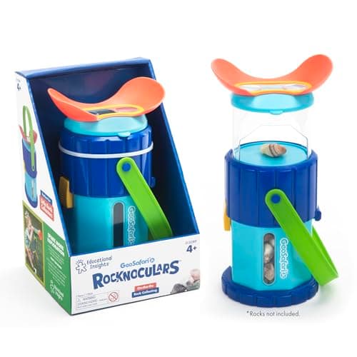 Educational Insights GeoSafari® Jr. Rocknoculars™ - Microscope à roche pour enfants, jouets STEM et jouets de découverte en plein air, P...