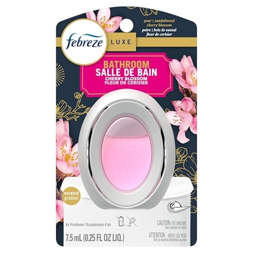 Febreze BATH Air Freshener, Odor-Fighting, Plug In Alternative, Air Fresheners for Home and Bathroom and Kitchen, Closet Air Fresheners, Cherry...