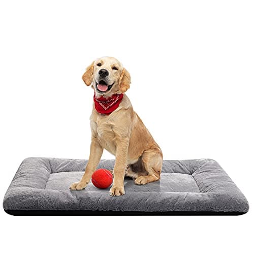 VERZEY Medium/Large Dog Bed Mat Crate Pad, 36" Metal Crates Fit, Ultra-Soft, Machine Washable & Anti-Slip Kennel Mat, Cozy Sleeping Mat for...