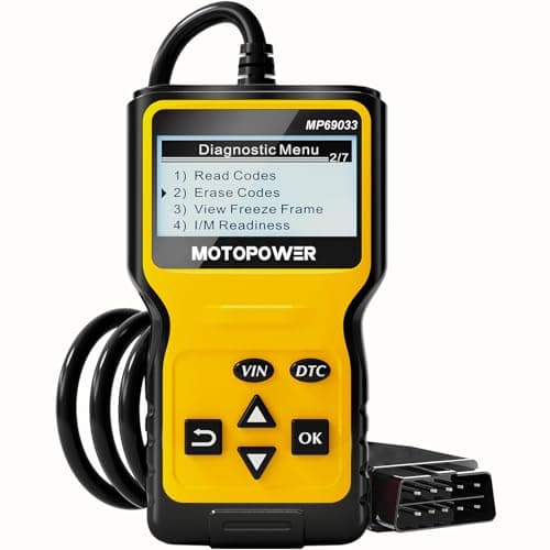 MOTOPOWER MP69033 Scanner de voiture OBD2, lecteur de code, scanner de défauts de moteur, outil de diagnostic CAN pour tous les protocoles OBD II...