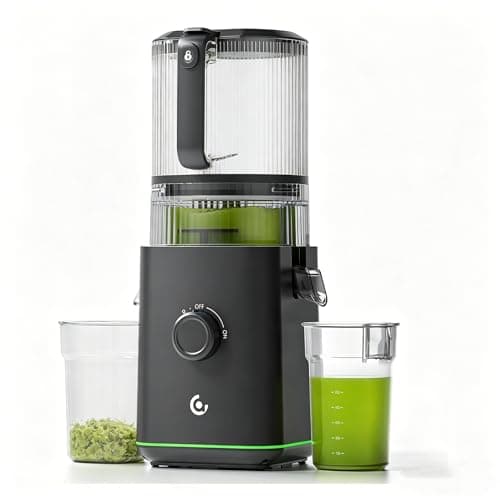 Presse-agrumes à pression à froid, presse-agrumes extra large de 165 mm avec moteur en cuivre pur de 600 W et grande capacité de 2,5 L, mains libres, rendement en jus élevé