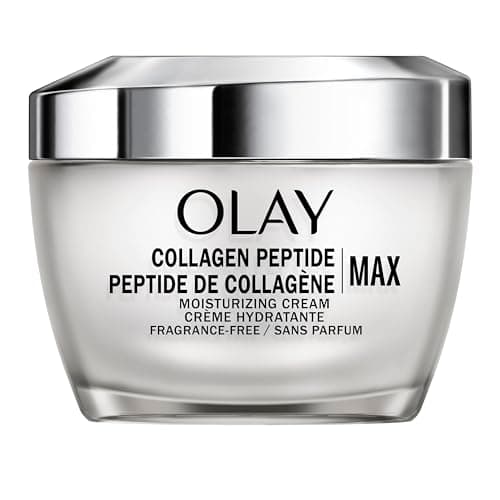 Crème hydratante pour le visage aux peptides de collagène Olay, crème raffermissante pour femme, sans parfum, non grasse - Hydratante, Anti-âge, Anti-rides, Lissante de...