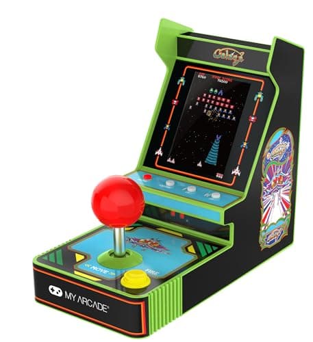 My Arcade Galaga Red Joystick Player : console portable Galaga et Galaxian, jeu rétro, cadeaux pour adultes