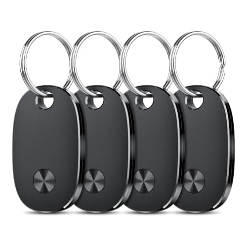 Air Tracker Tags-4 Pack : Smart Bluetooth Tracker, Item Finder fonctionne avec l'application Apple Find My (iOS uniquement), Trakcer Tag Locator pour clés, bagages,...