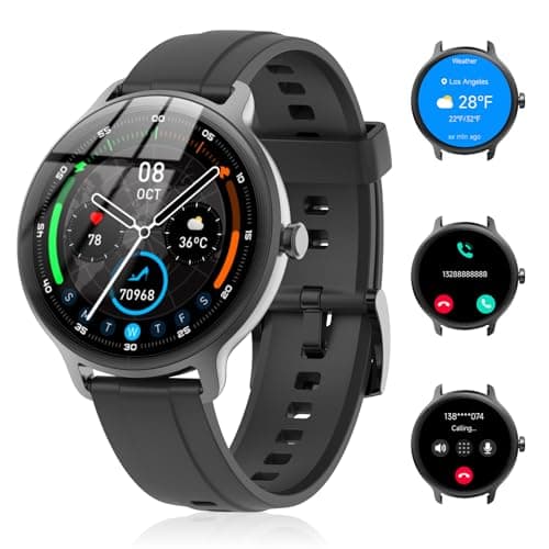 Smart Watch for Women Men(Answer/Make Calls), Fitness Tracker Built-in AI Voice, 1.27" HD Smartwatch with Heart Rate/Sleep/Step/SpO2 Monitor, 100+...