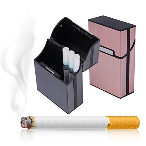 WSERE Set of 2 Cigarette Case for Men Women, Cigarette Box Holder King Size Anti-Collision Splash Proof and Scratch Resistant Holds 20 Cigarette...