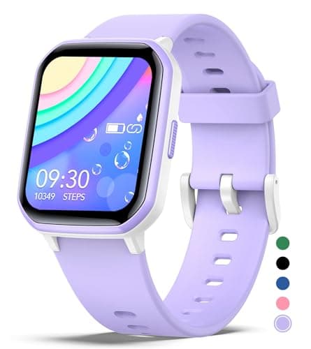 Montre intelligente Mgaolo pour enfants pour garçons et filles, montre intelligente de suivi de la condition physique pour enfants avec moniteur de fréquence cardiaque et de sommeil, moniteur d'activité podomètre étanche pour...