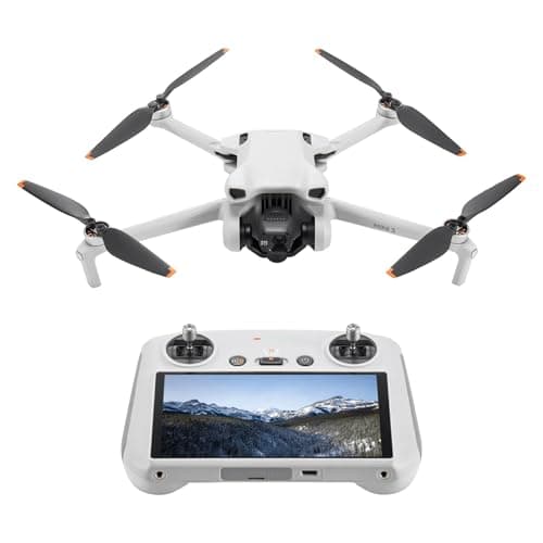 DJI Mini 3 (DJI RC), drones légers à cardan mécanique 3x avec caméra pour adultes 4K, temps de vol de 38 minutes, vidéo jusqu'à 32 800 pieds (10 km)...