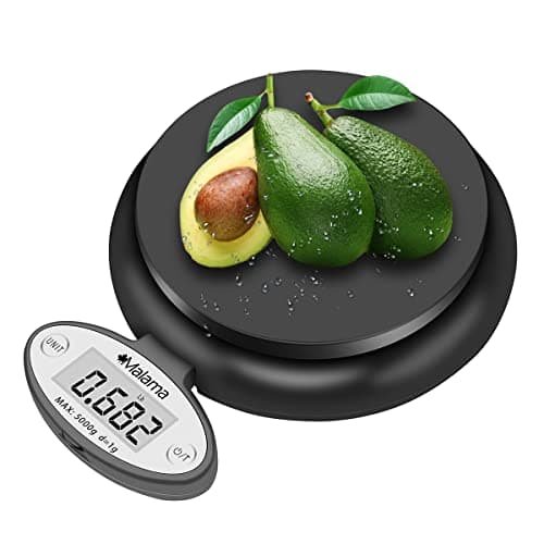 Malama Digital Kitchen Scale, Food Scale, Foldable Pocket Scale, Multifunction Accuracy for Cooking Baking, Scale with 0.1oz/1g Increment, 11 lb/5...
