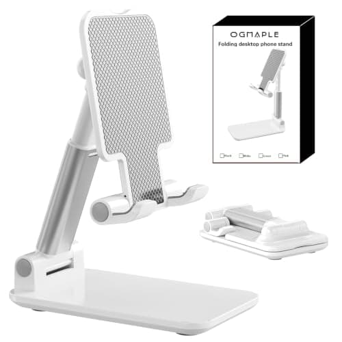 OGMAPLE Phone Stand, PhoneHolder for Desk Anti-Slip Cute OfficeAccessories Forldable Cell PhoneHolder Compatible with iPhones, AllMobile Phones,...