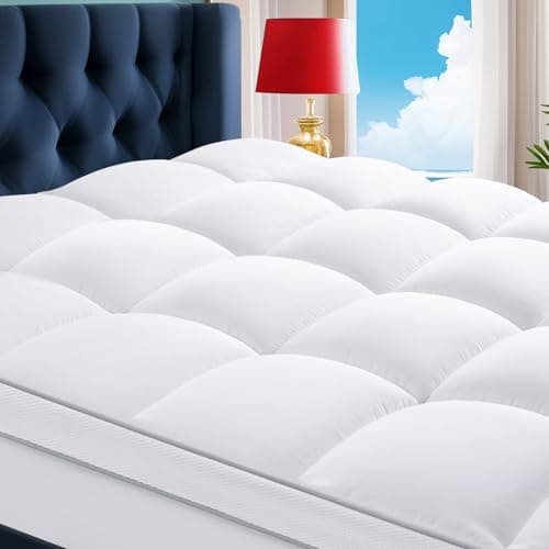 CHOPINMOON Surmatelas Queen extra épais, housse de matelas en peluche, surmatelas doux, poche profonde de 45,7 cm