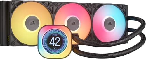 Refroidisseur liquide pour processeur LCD CORSAIR iCUE Link Titan 360 RX – 360 mm AIO – Faible bruit – Moteur de refroidissement FlowDrive – Intel LGA 1851/1700, AMD AM5/AM4 – 3X...