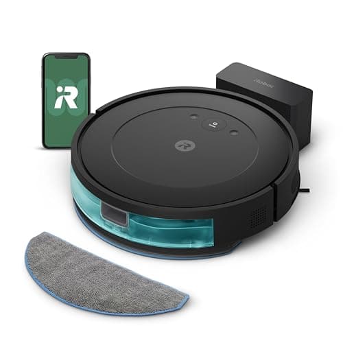 Robot aspirateur et vadrouille iRobot Roomba Combo Essential (Y0140) - Facile à utiliser, aspiration puissante, aspirateurs et vadrouilles, nettoyage multi-surfaces, intelligent...