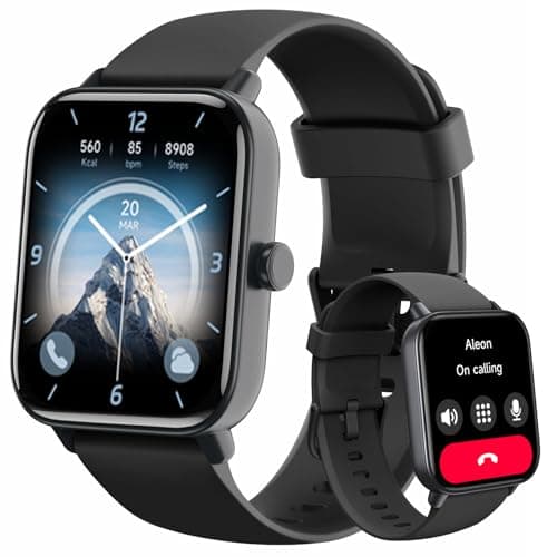 Smart Watch for Men Women (Answer/Make Call), Alexa Smartwatch Compatible with Android iOS, Fitness Tracker with Heart Rate SpO2 Sleep Monitor,...
