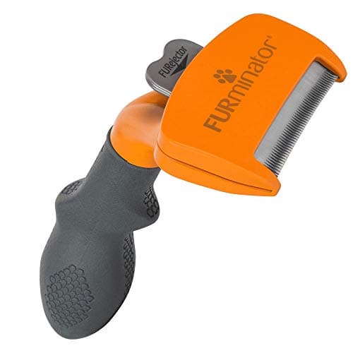 FURminator Outil de démêlage pour sous-poil pour chien de taille moyenne, poils longs, réduit les poils morts de la chute
