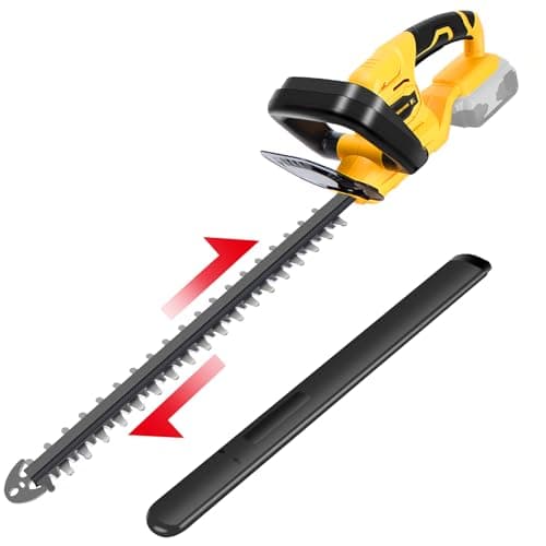 Tronyan Hedge Trimmer Compatible with Dewalt 20V Battery (Tool Only), Cordless Bush Trimmer with 1600RPM Brushless Motor, 22 Inches Steel Blade,...
