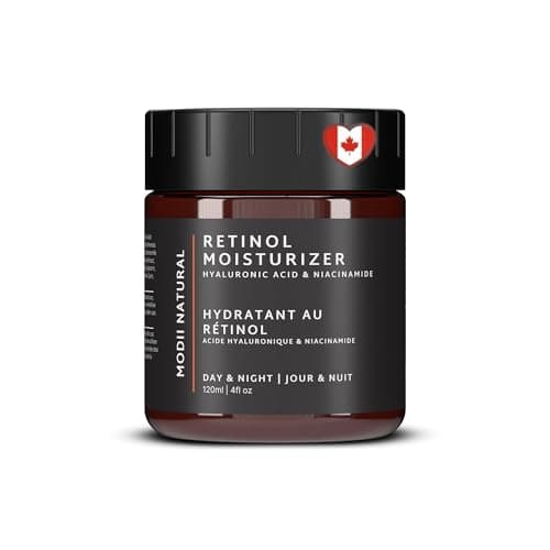 Crème hydratante pour le visage au rétinol – Crème 1 % de rétinol avec acide hyaluronique, niacinamide, vitamine E et plantes – Hydratante, légère, non grasse – 120 ml...