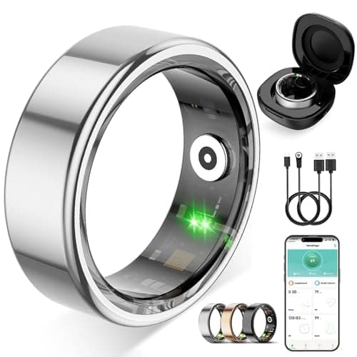Smart Ring for Women Men,Birthday Gifts for Women Men - Health & Activity Tracker with Heart Rate,Sleep Monitoring/Motion Tracking,Waterproof & No...
