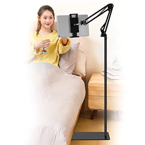 Support de sol pour tablette SAMHOUSING, support de tablette en métal rotatif universel réglable à 360 degrés, support de téléphone pour iPad/iPhoneX/iPad Pro ou autre...
