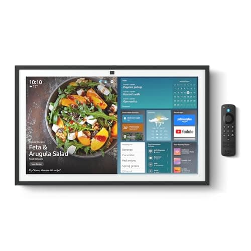 Amazon Echo Show 21 (modèle le plus récent), hub de cuisine Full HD 21" pour l'organisation de la maison, avec Fire TV et Alexa intégrés, avec Alexa+ Early Access