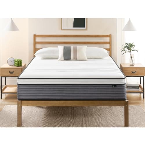 Matelas Zinus King - Matelas hybride en mousse et ressorts hélicoïdaux ensachés de 12 pouces, extra ferme avec isolation des mouvements, matelas dans une boîte, CertiPUR-US...