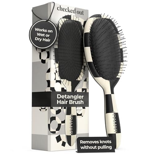 Brosse à cheveux démêlante à carreaux FRAMAR – Brosse à cheveux mouillés pour femme, Brosse démêlante pour cheveux bouclés, Brosse à cheveux femme, Brosse à Cheveux, Cheveux...