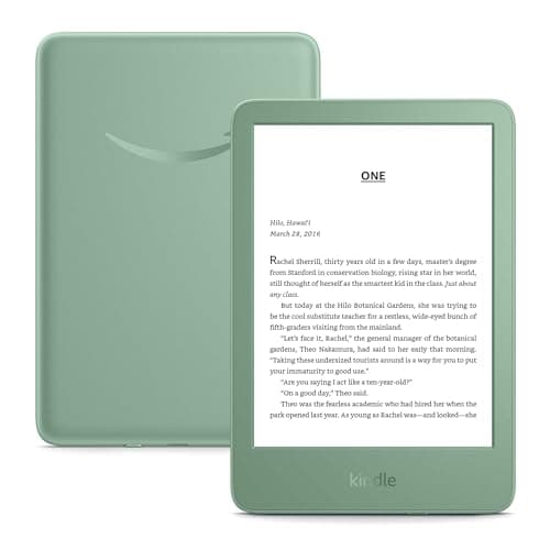Amazon Kindle 16 GB (newest model) - Lightest and most compact Kindle, now with faster page turns, for an enhanced reading experience - Matcha