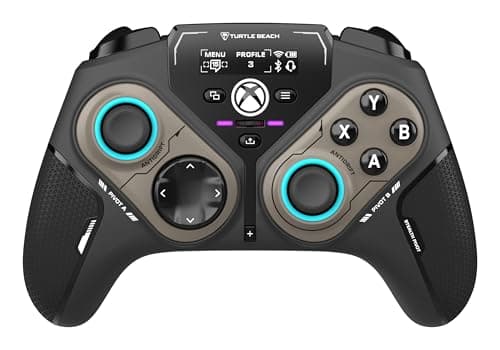 Contrôleur de jeu intelligent sans fil Turtle Beach Stealth Pivot sous licence officielle pour PC Windows – Modules rotatifs, tableau de bord d'affichage, effet Hall...
