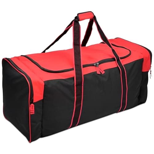 Jetstream Sac de voyage robuste à 3 poches pour équipement de sport, multi-poches, grand format (36 pouces, rouge)
