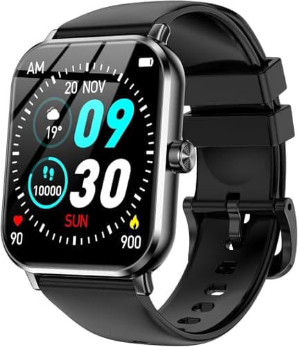 Montre intelligente pour hommes femmes, montre intelligente à écran tactile HD de 1,83 pouces avec appels Bluetooth, plus de 130 modes sportifs, tracker d'activité avec moniteur de fréquence cardiaque/sommeil,...