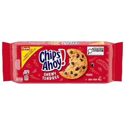 Chips Ahoy! Biscuits moelleux aux pépites de chocolat, format familial, 453 g