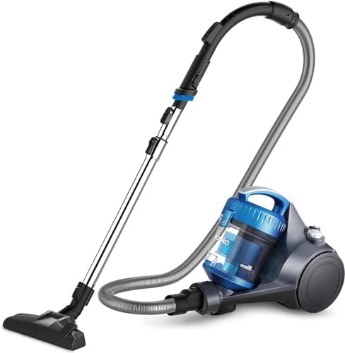 Aspirateur traîneau sans sac Eureka pour tapis et sols durs, aspirateur puissant et léger avec grand tube d'extension de godet à poussière 2 en 1...