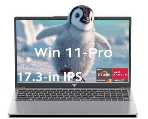 KAIGERR Laptop AMD Ryzen 3 4300U 17.3-in (Beat R5-3500U) 16GB DDR4 512GB SSD, Windows Laptops Ordinateur-Portable AMD Laptops, Numeric Keypad...