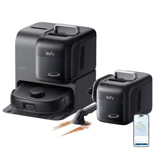 eufy Robot Vacuum E28, Portable Carpet for Deep Cleaning, HydroJet System with Roller Mop, All-in-One Robot Vacuum and Mop Combo, 20,000 Pa...