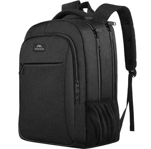 MATEIN Business Laptop Backpack, 15.6 Inch Travel Laptop Bag Rucksack with USB Charging Port, Water-Resistant Bag Daypack for Work Anti-Theft...
