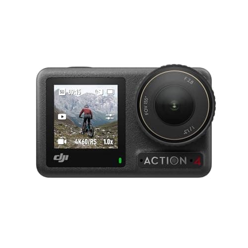 DJI Osmo Action 4 Standard Combo, caméra d'action étanche 4K/120 ips avec un capteur 1/1,3 pouces, superbe imagerie en basse lumière, 10 bits et D-Log M couleur...