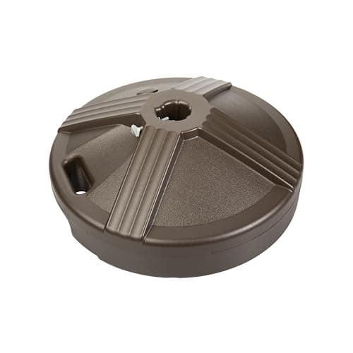 US Weight Durable Fillable Umbrella Base Designed to be Used with a Patio Table 3.5 pounds, Bronze