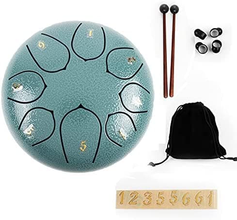 Steel Tongue Drum 6inch Tongue Drum for Preschool Activities Drum Instrument Steel Tongue Drum…