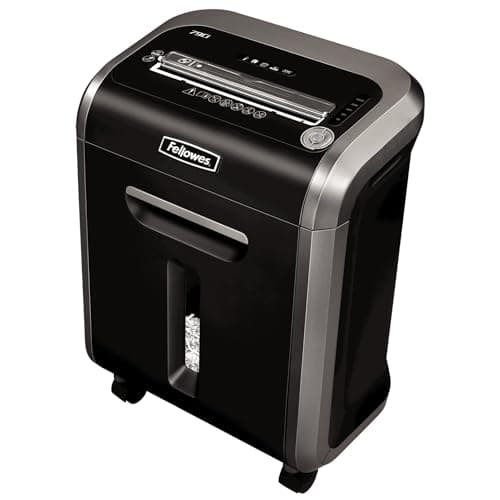 Fellowes 79Ci 100% Jam Proof Cross-Cut Paper Shredder, Black/Gray (3227902)