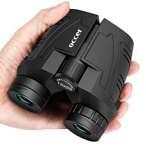 Occer 12x25 Compact Binoculars for Adults Kids, Small Binoculars with Large Clear Low Light Vision,High Power Lightweight Binocular Easy Focus for...