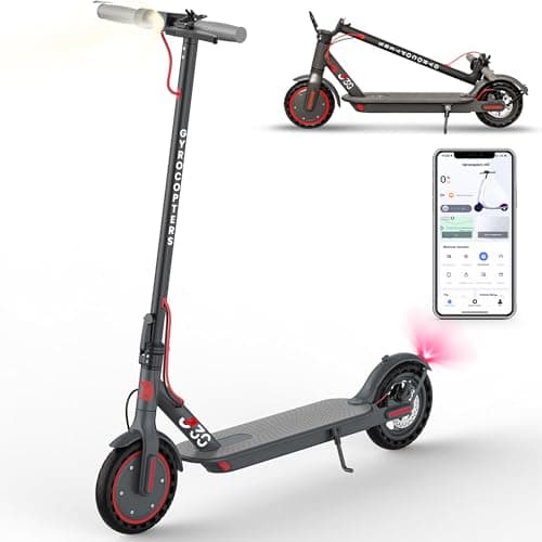 Gyrocopters 2026 J30 Electric Scooter for Adults & Teens with APP | 8.5” Burst Proof Tires | Speed 31km/h, Upto 30km, 350W Powerful Brushless Motor...