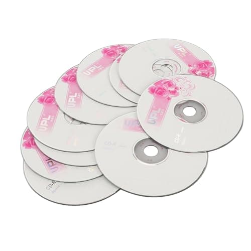 Disques vierges CD R, 52 disques enregistrables de 700 Mo, CD vierges pour graver de la musique et stocker des images numériques et des données musicales (10 pièces)