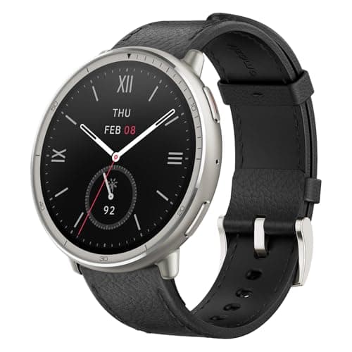 Montre intelligente Amazfit Active 2 44 mm, batterie 10 jours, tracker d'activité, moniteur de sommeil, cartes GPS, plus de 160 modes sportifs, résistant à l'eau, pour Android et Apple...