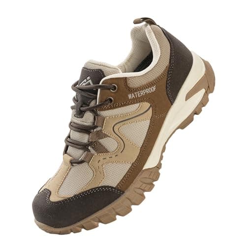 CC-Los Chaussures de randonnée légères et imperméables pour femme, pour la marche, l'extérieur et l'escalade, marron, taille 6,5
